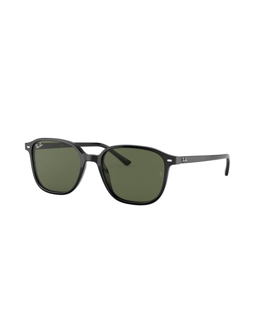 Ray-Ban Sunglasses Unisex Leonard - Black Frame Green Lenses Polarized 53-18