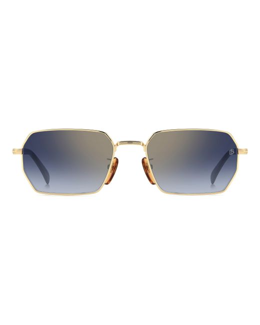 David Beckham Black Db 1174/S Rhl/1V Sunglasses Metal Squared Normal Mirror for men