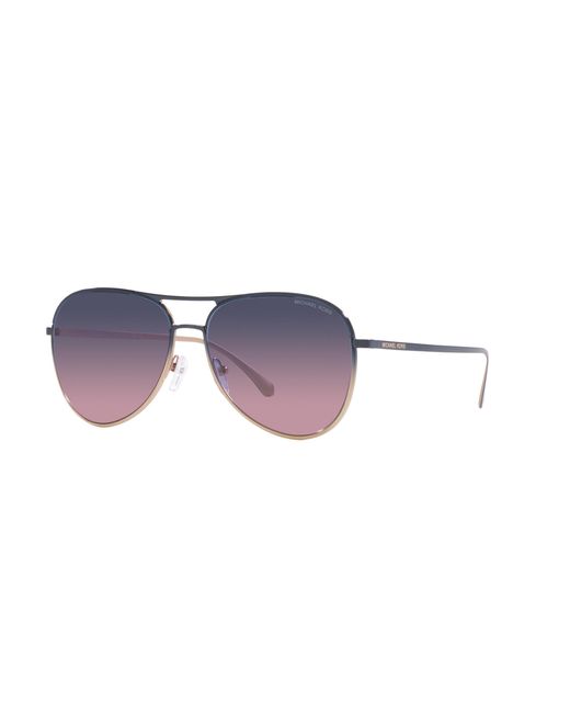 Michael Kors Black Mk1089 Kona 1334I6 Sunglasses Metal Pilot Normal Shaded