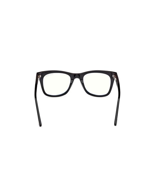Tom Ford Black Ft5970-B 001 Optical Frames Acetate Squared Normal for men