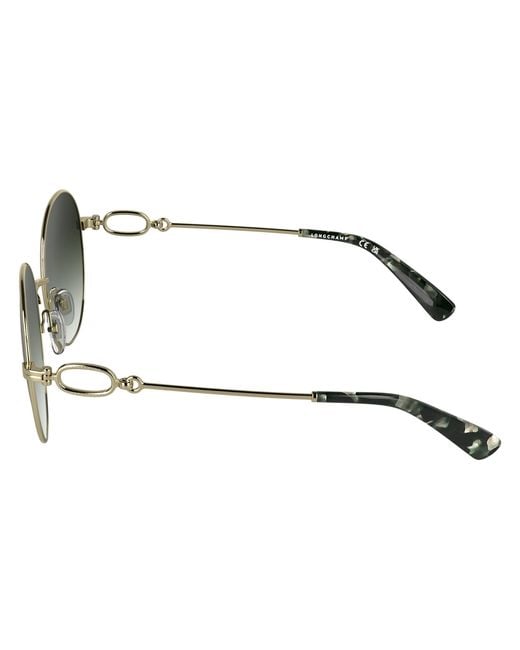 Longchamp Black Lo188S 042 Sunglasses Metal Round Normal