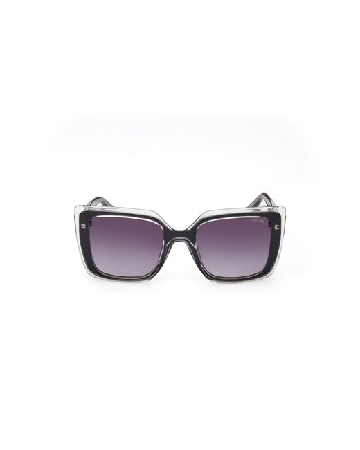 Guess Black Gu7908 05B Sunglasses Injected Squared Normal Shaded