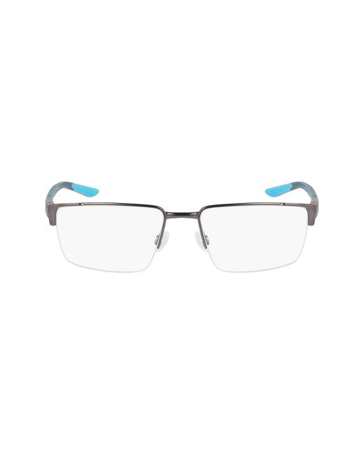 Nike Black 8054 074 Optical Frames Metal Squared Normal Normal for men