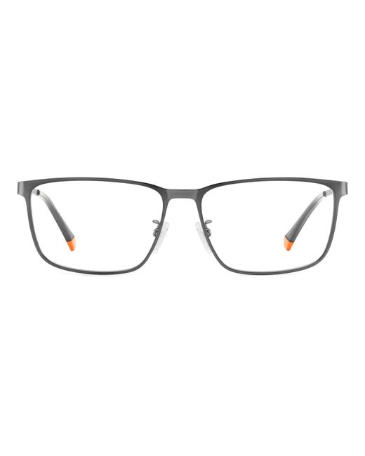 Polaroid Black Pld D494/G R80 Optical Frames Metal Squared for men