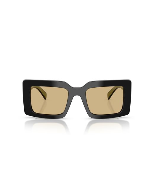 Prada Black Pr D01S 03K10R Sunglasses Acetate Squared Normal
