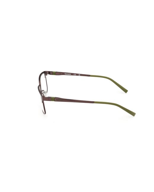 Timberland Black Tb50027 049 Optical Frames Metal Squared Normal for men
