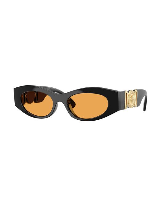 Versace Black Ve4480U Gb1/7 Sunglasses Injected Cat Eye Normal