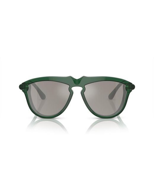 Burberry Green Be4417U 41046G Sunglasses Acetate Pilot Mirrored for men