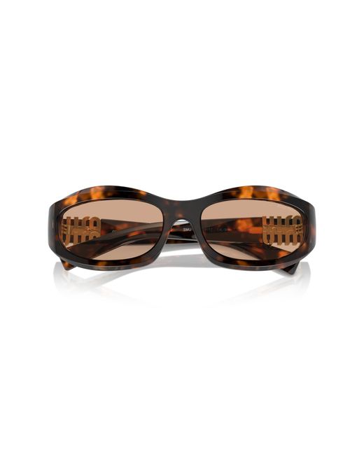 Miu Miu Black Mu 14Zs 14L90H Sunglasses Acetate Geometric Normal