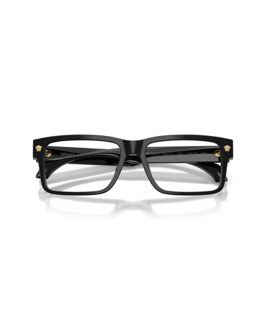 Versace Black Ve3391U Gb1 Optical Frames Acetate Transparent Squared Normal for men