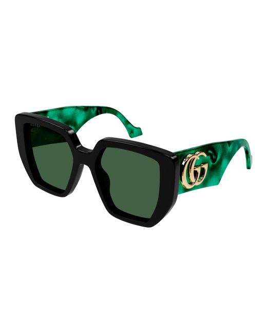 Gucci Green Gg0956S 001 Sunglasses Acetate Squared Normal