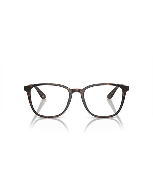 Giorgio Armani Black Ar7250 5026 Optical Frames Acetate Transparent Squared Normal for men
