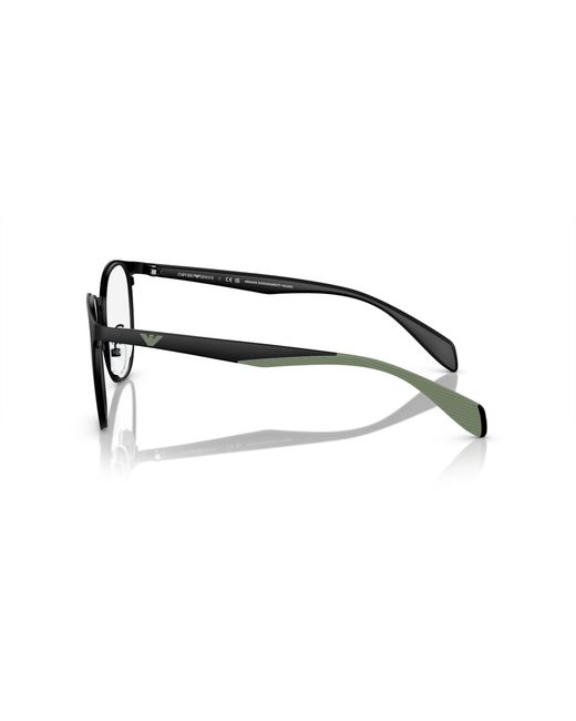 Emporio Armani Black Ea1148 3001 Optical Frames Metal Transparent Pantos Normal for men