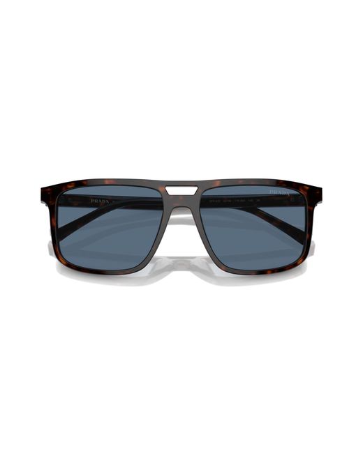Prada Black Pr A22S 17N06A Sunglasses Acetate Squared Normal for men