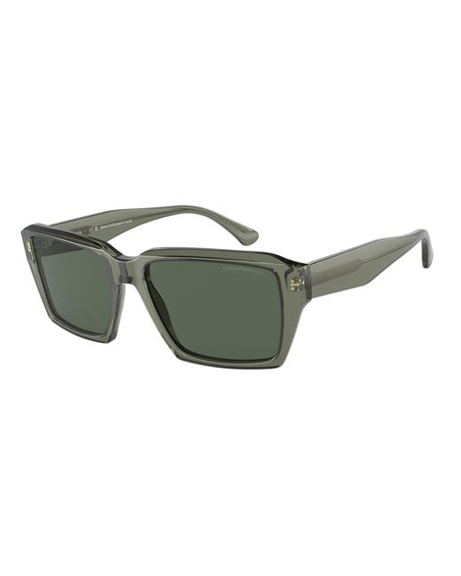 Emporio Armani Green Ea4186 536271 Sunglasses Acetate Squared Normal for men