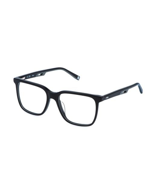 Fila Black Vfia92 700 Optical Frames Acetate Squared for men