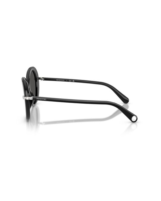 Swarovski Black Sk6059 103887 Sunglasses Acetate Butterfly Normal