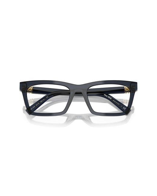 Miu Miu Black Mu 04Wv 16K1O1 Optical Frames Acetate Squared Normal