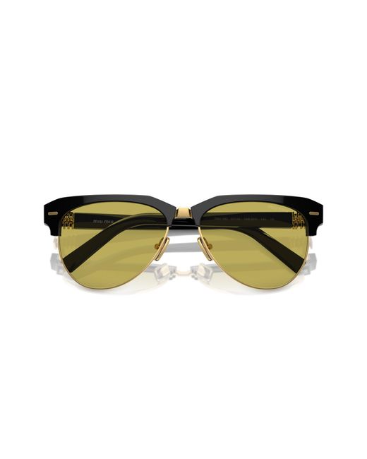 Miu Miu Black Mu 09Zs 1Ab07O Sunglasses Acetate Pilot Normal