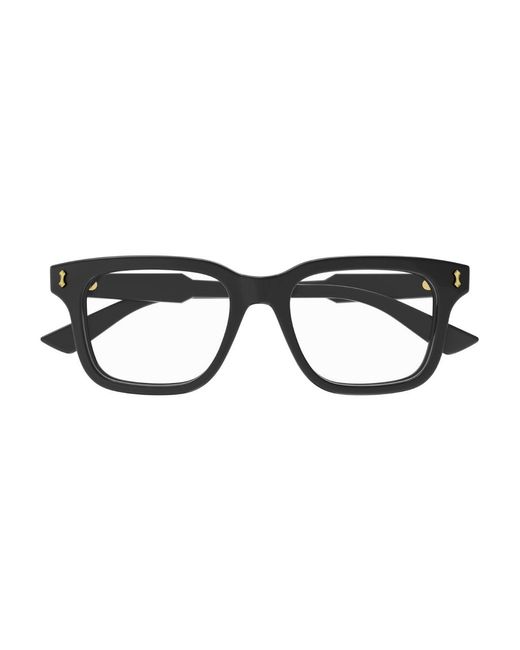 Gucci Black Gg1265O 001 Optical Frames Plastic Squared for men