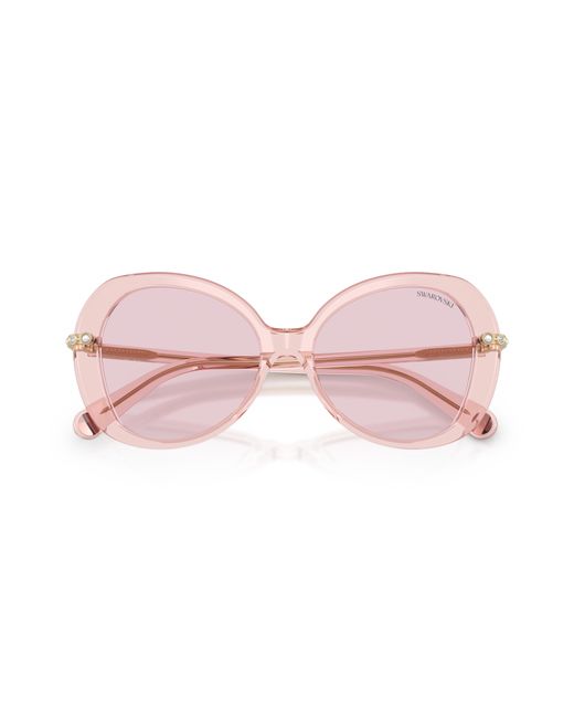 Swarovski Black Sk6059 1070P5 Sunglasses Acetate Butterfly Photochromic