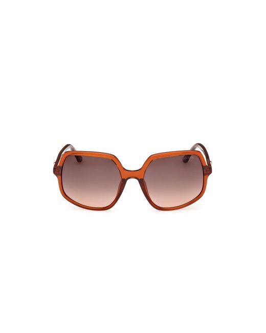Guess Black Gu00257 44F Sunglasses Injected Squared Normal