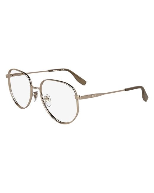 Karl Lagerfeld Black Kl361 770 Optical Frames Metal Pilot Normal
