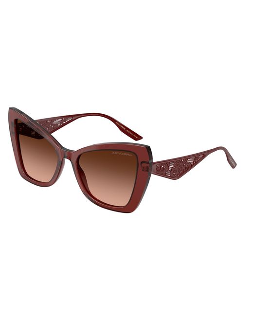 Dolce & Gabbana Black Dg4489 30455M Sunglasses Acetate Cat Eye Normal Shaded