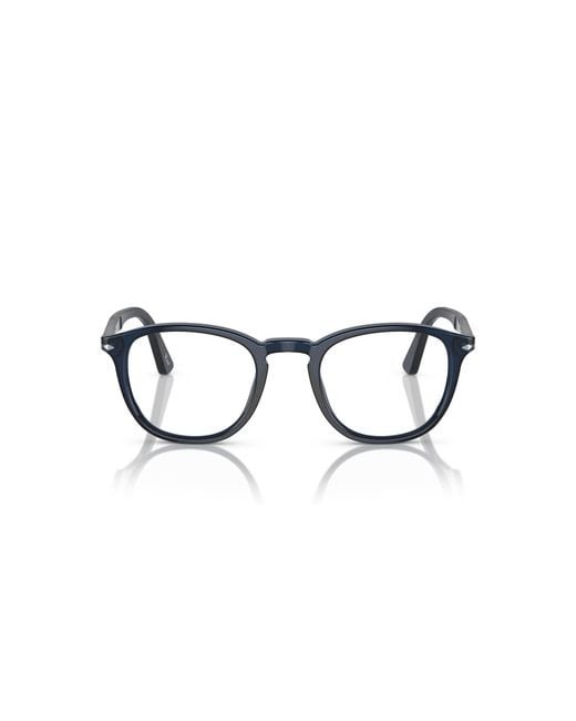 Persol Black Po3143V 1141 Optical Frames Acetate Transparent Round Normal for men