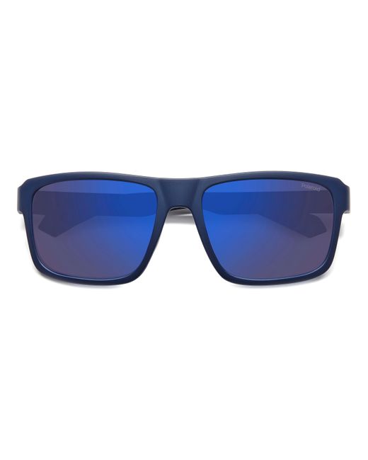 Polaroid Blue Pld 2158/S Fll/5X Sunglasses Polycarbonate Geometric Polarized Mirror for men