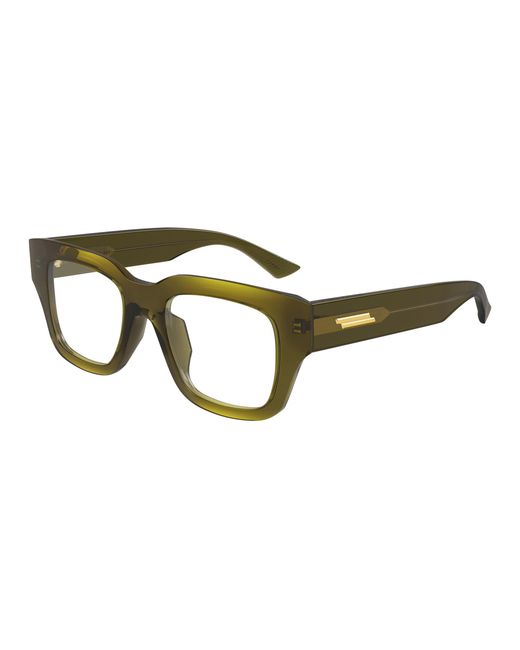Bottega Veneta Black Bv1361O 009 Optical Frames Acetate Transparent Squared for men