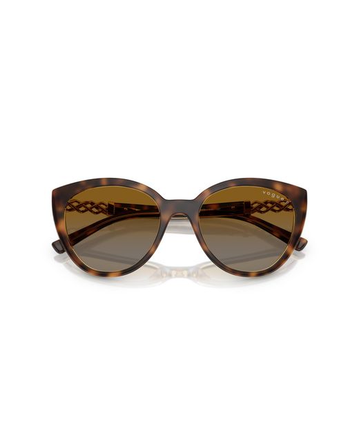 Vogue Eyewear Black Vo5634Sb 1508T5 Sunglasses Nylon Cat Eye Polarized Shaded