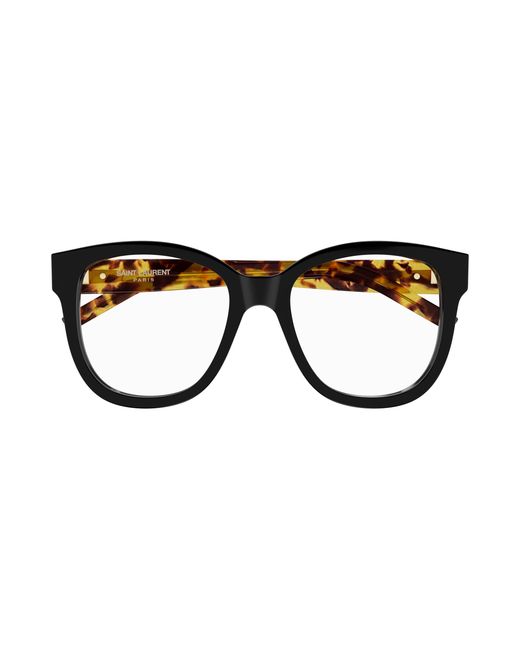 Saint Laurent Black Sl M97 008 Optical Frames Acetate Transparent Squared