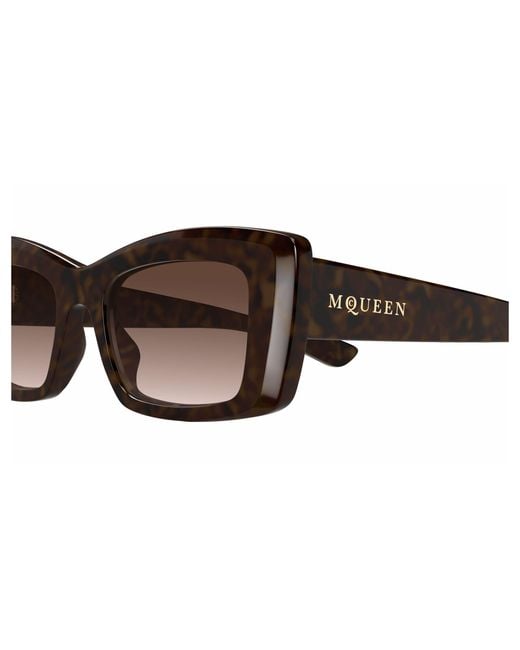 McQueen Black Am0526S 002 Sunglasses Acetate Squared