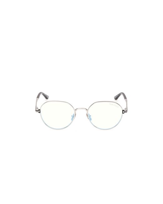 Tom Ford Black Ft6127-B 016 Optical Frames Metal Round Normal for men