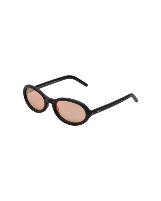 Retrosuperfuture Black Vvr Cherry Matte Sunglasses Acetate Geometric