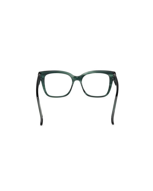 Max Mara Black Mm5206 098 Optical Frames Acetate Squared Normal