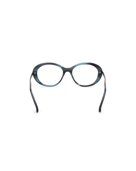 Max Mara Black Mm5227 064 Optical Frames Acetate Geometric Normal