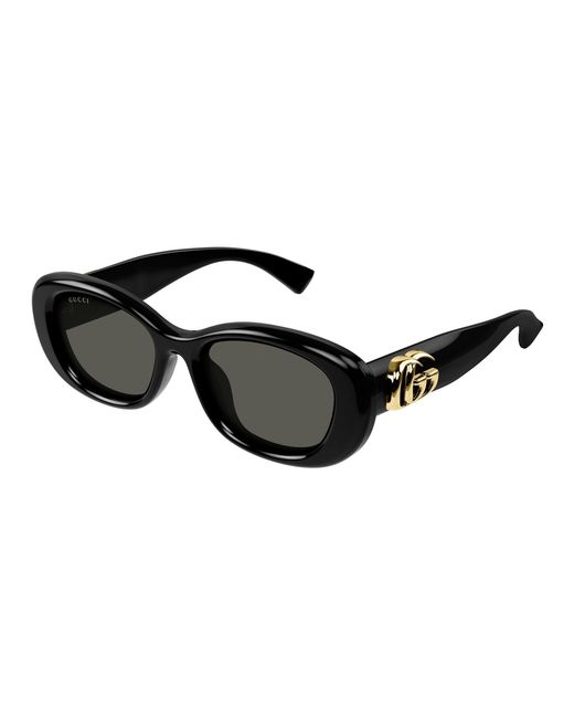 Gucci Black Gg1829Sk 001 Sunglasses Injected Round