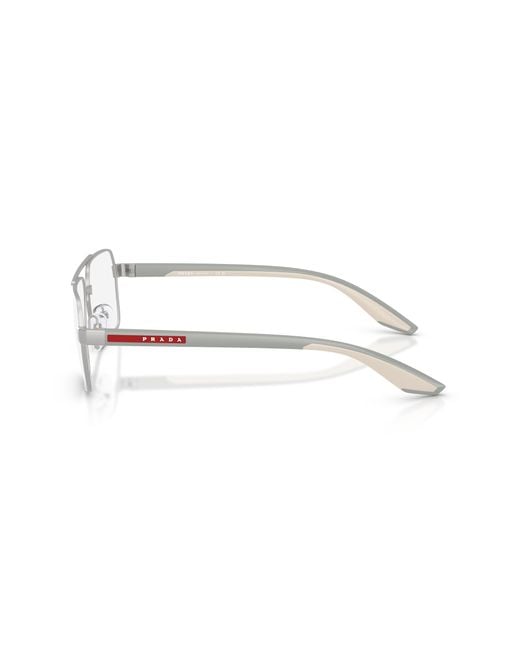 Prada Linea Rossa Black Ps 51Tv 18X1O1 Optical Frames Metal Transparent Squared Normal for men