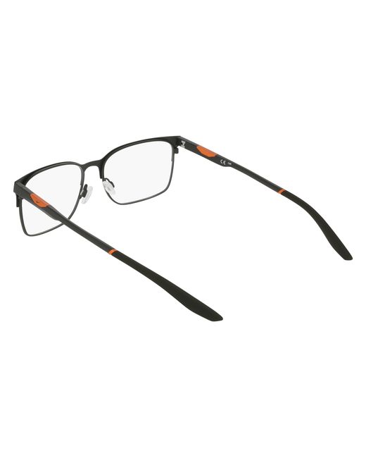 Nike Black 8142 302 Optical Frames Metal Squared Normal for men