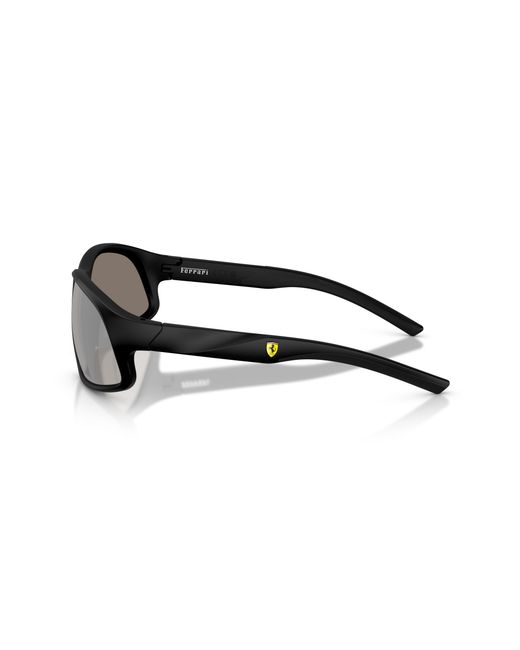 FERRARI SCUDERIA Black Fz6016U 504/6G Sunglasses Injected Geometric Normal Mirror for men