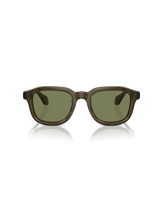 Giorgio Armani Green Ar8206 60612A Sunglasses Acetate Squared Normal for men