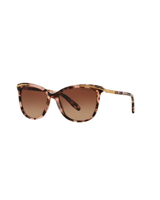 Ralph Lauren Black Ra5203 1463T5 Sunglasses Acetate Cat Eye Polarized Shaded