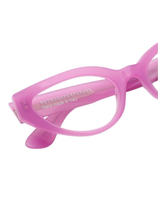 Retrosuperfuture Black 4Xp Numero 124 Optical Frames Acetate Cat Eye