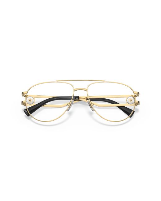 Versace Black Ve1269 1002 Optical Frames Metal Pilot for men