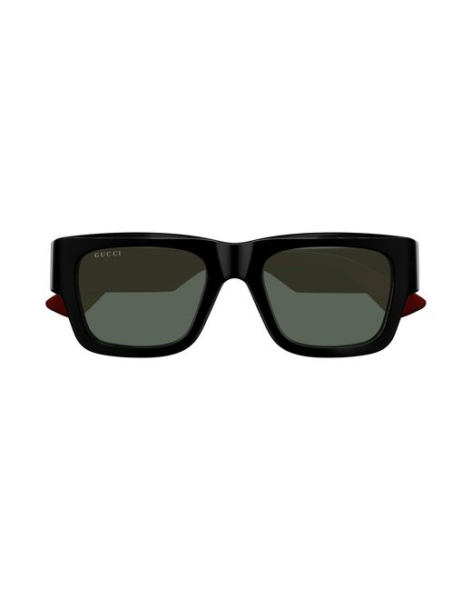 Gucci Black Gg1668S 003 Sunglasses Acetate Squared for men