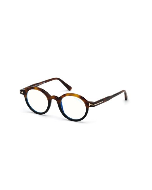 Tom Ford Black Ft5664-B 056 Optical Frames Acetate Round Normal
