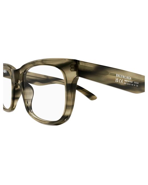 Balenciaga Black Bb0428O 004 Optical Frames Acetate Transparent Squared for men