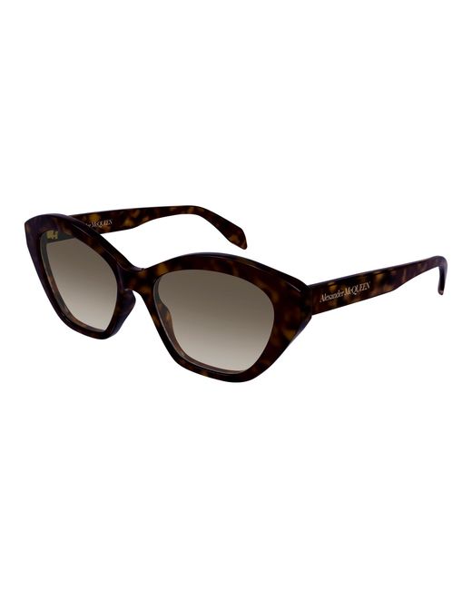McQueen Black Am0355S 002 Sunglasses Acetate Cat Eye Shaded
